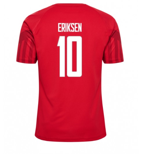 Dánsko Christian Eriksen #10 Domácí Dres MS 2022 Krátký Rukáv